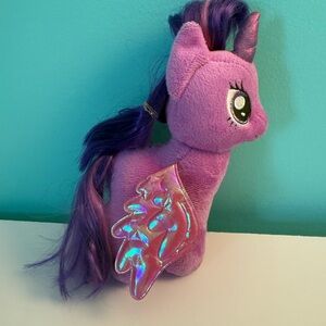 Ty Purple Unicorn Plush with Shimmering Wings